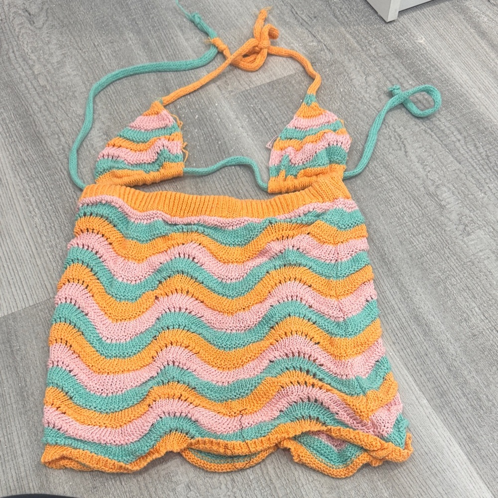 Nastygal Bikini Top with Matching Skirt